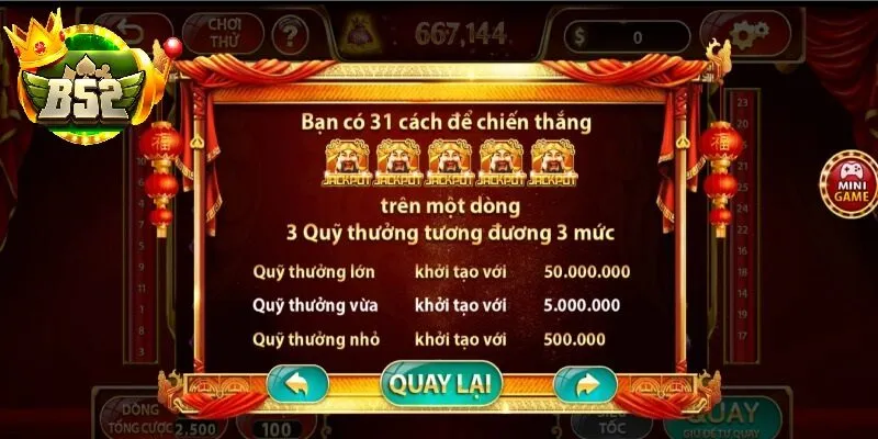 Mẹo chơi Nổ hũ Cung Hỷ Phát Tài tại B52 club hiệu quả